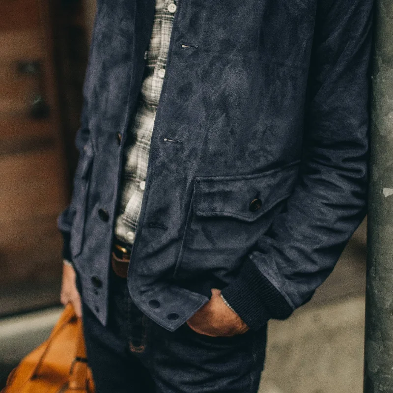 The Aviator Jacket in Midnight Suede