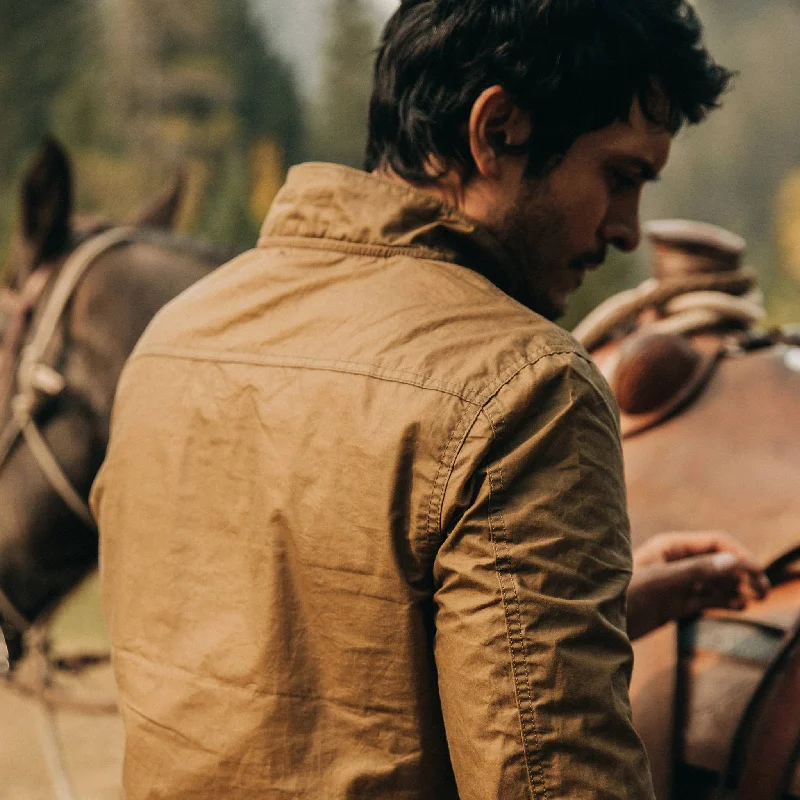 The Bomber Jacket in Field Tan Wax Canvas