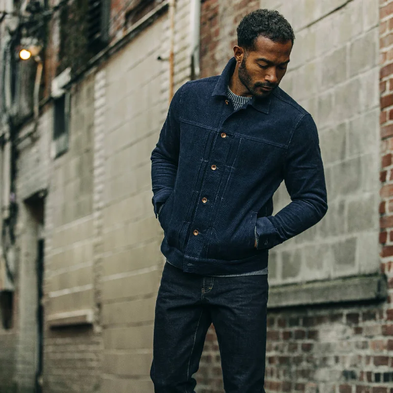 The Dispatch Jacket in Indigo Cord