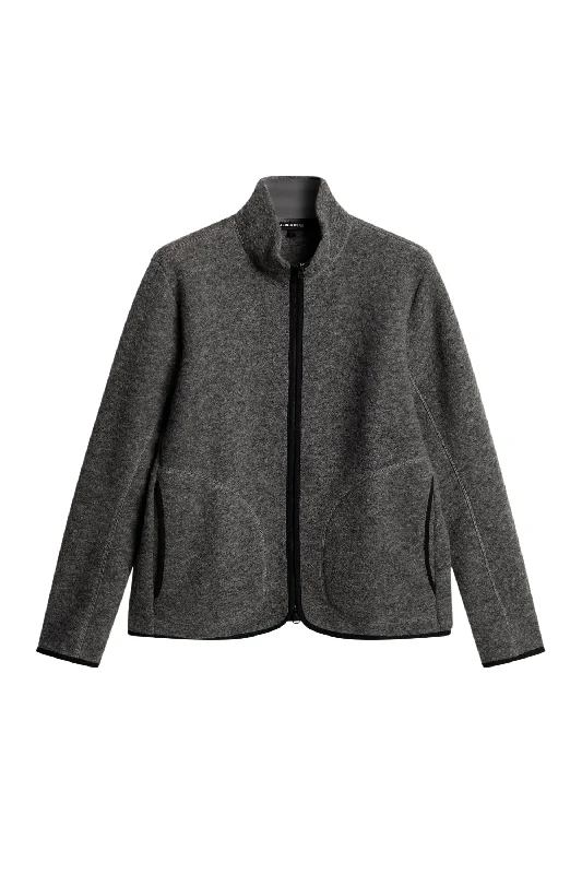 Dustin Wool Fleece Jacket / Light Grey Melange