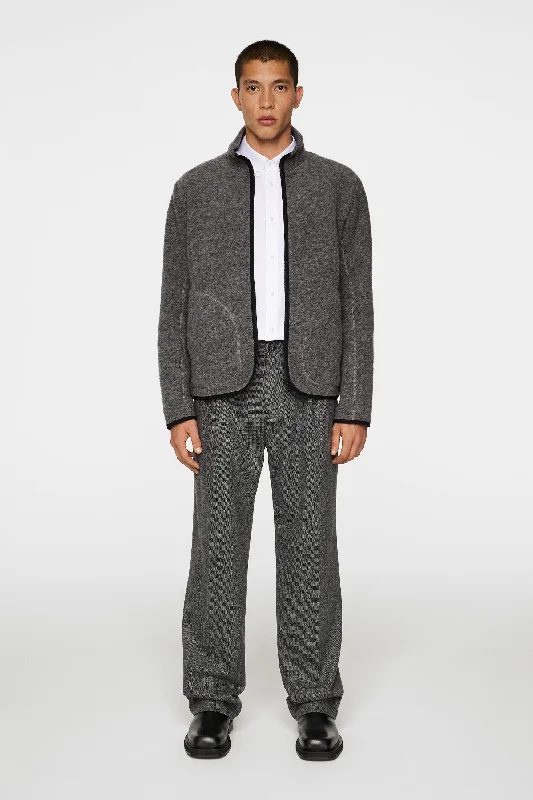 Dustin Wool Fleece Jacket / Light Grey Melange