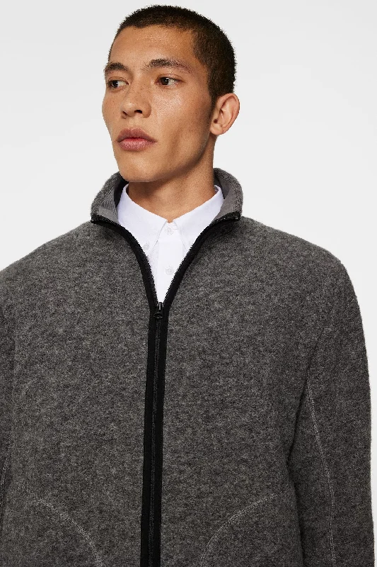 Dustin Wool Fleece Jacket / Light Grey Melange