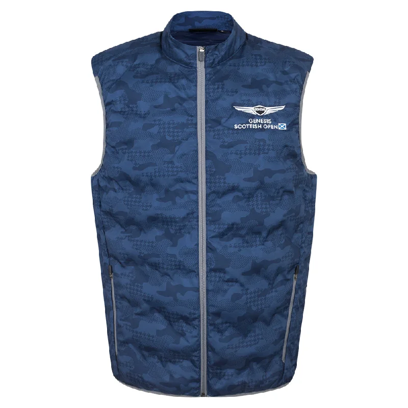 Genesis Scottish Open Glenmuir Men's Navy Camo Gilet