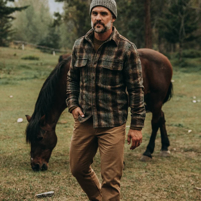 The Explorer Shirt in Tan Plaid