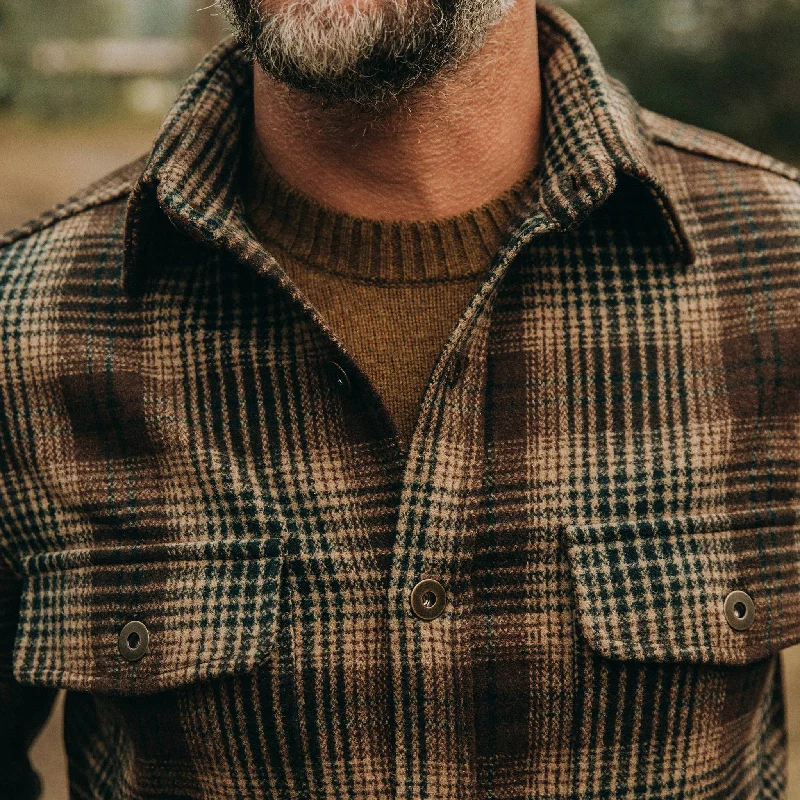 The Explorer Shirt in Tan Plaid