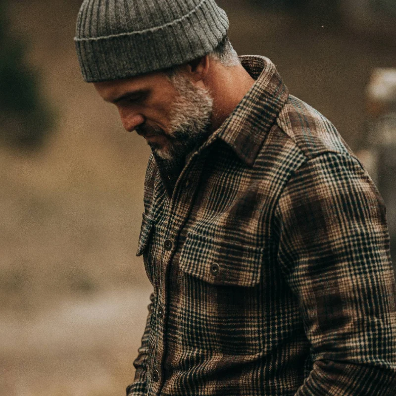 The Explorer Shirt in Tan Plaid