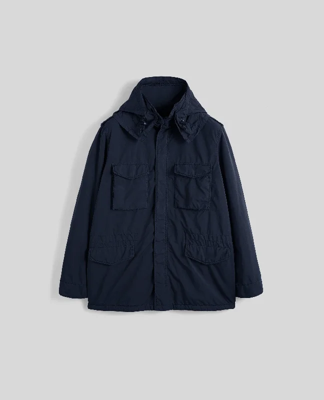 FIELD JACKET NEW CAMP IN NYLON - NAVY