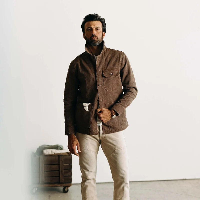 The Fremont Jacket in Aged Penny Chipped Canvas