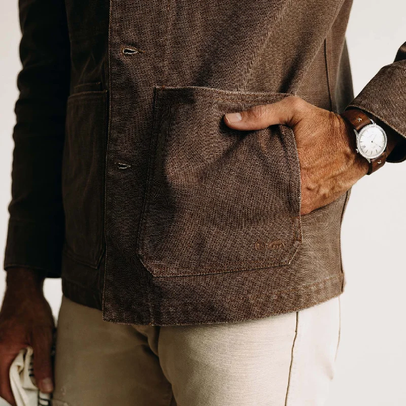 The Fremont Jacket in Aged Penny Chipped Canvas