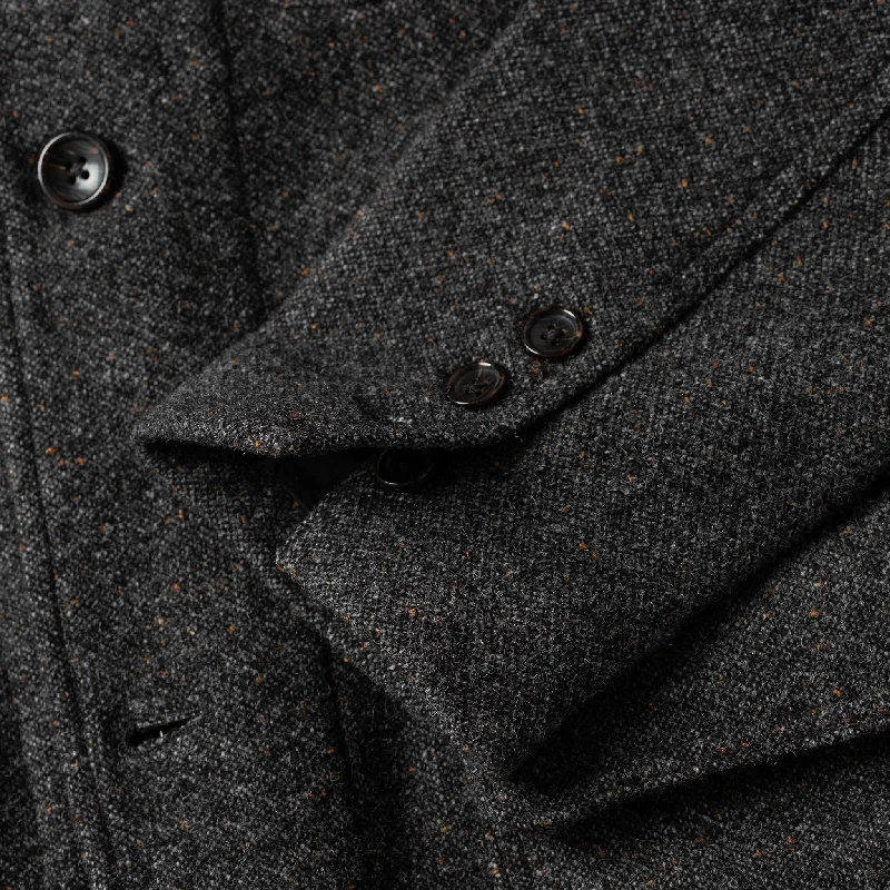 The Gibson Jacket in Charcoal Birdseye Wool