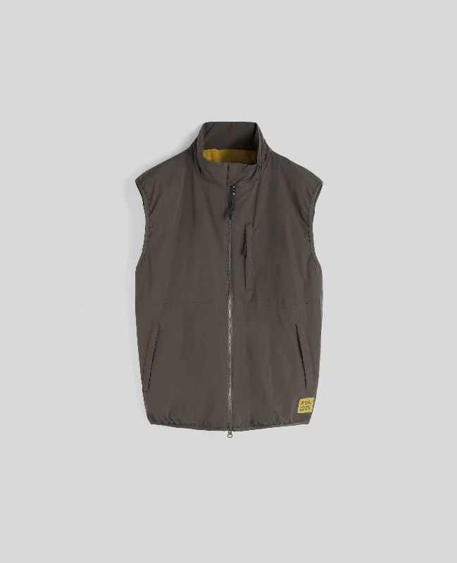 GILET JIL IN TAFFETA TECNICO - MILITARE