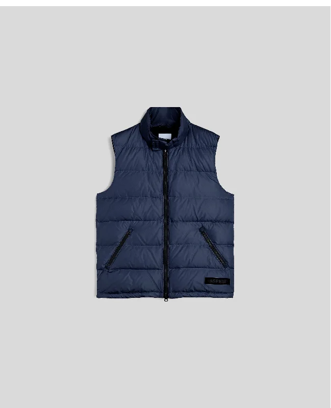 GILET PIUMA SLIM RE IN NYLON RICICLATO - NAVY