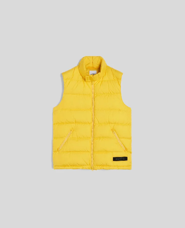 GILET PIUMA SLIM RE IN NYLON RICICLATO - GIALLO