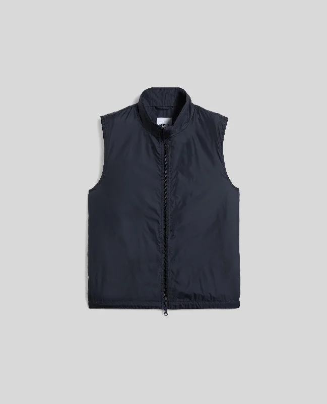 GILET VERNES IN NYLON - NAVY