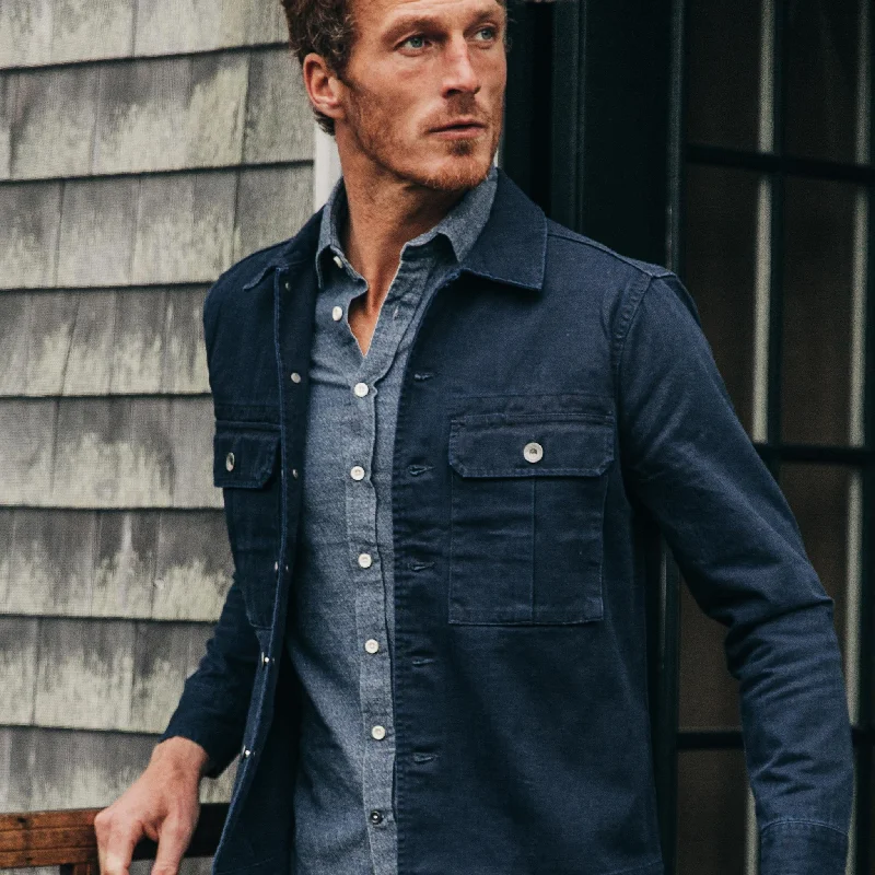 The HBT Jacket in Washed Navy