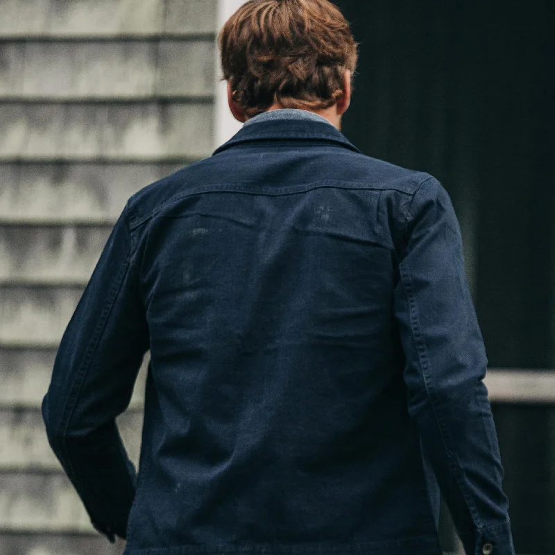 The HBT Jacket in Washed Navy