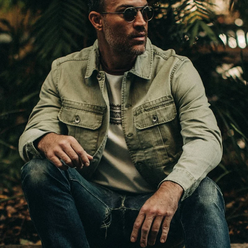 The HBT Jacket in Washed Olive