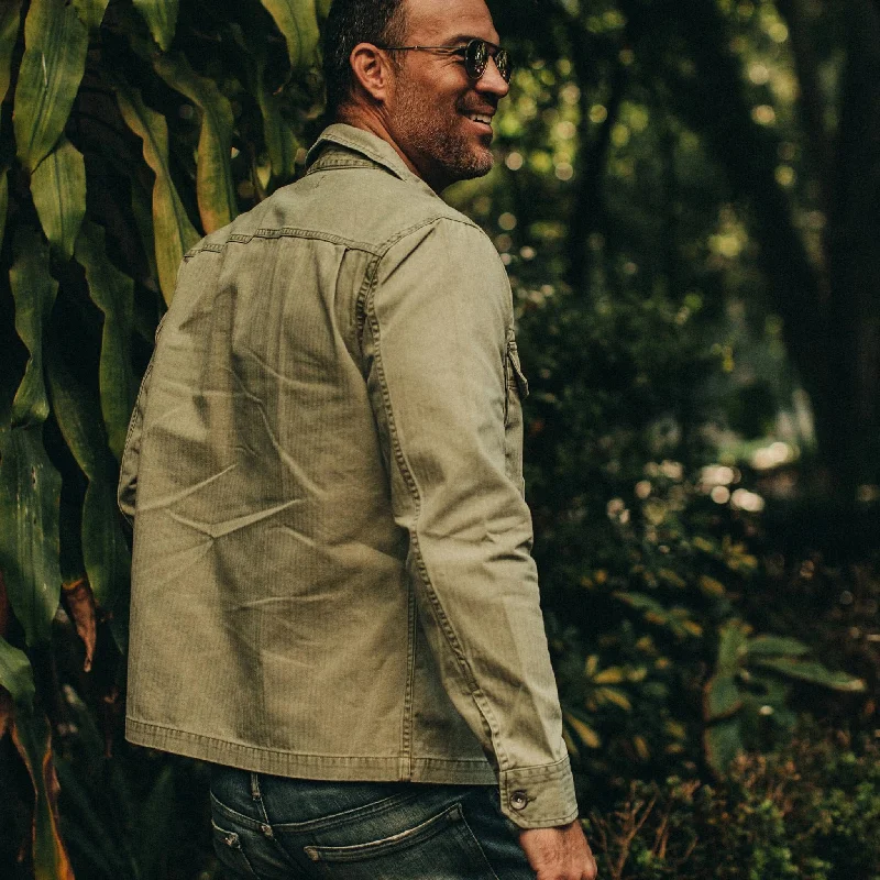 The HBT Jacket in Washed Olive