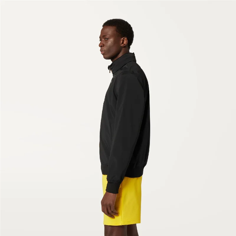 AMAURY  STRETCH NYLON JERSEY - Jackets - Short - Man - BLACK PURE