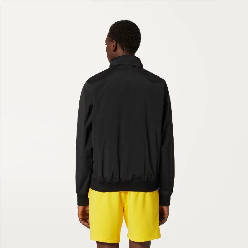 AMAURY  STRETCH NYLON JERSEY - Jackets - Short - Man - BLACK PURE