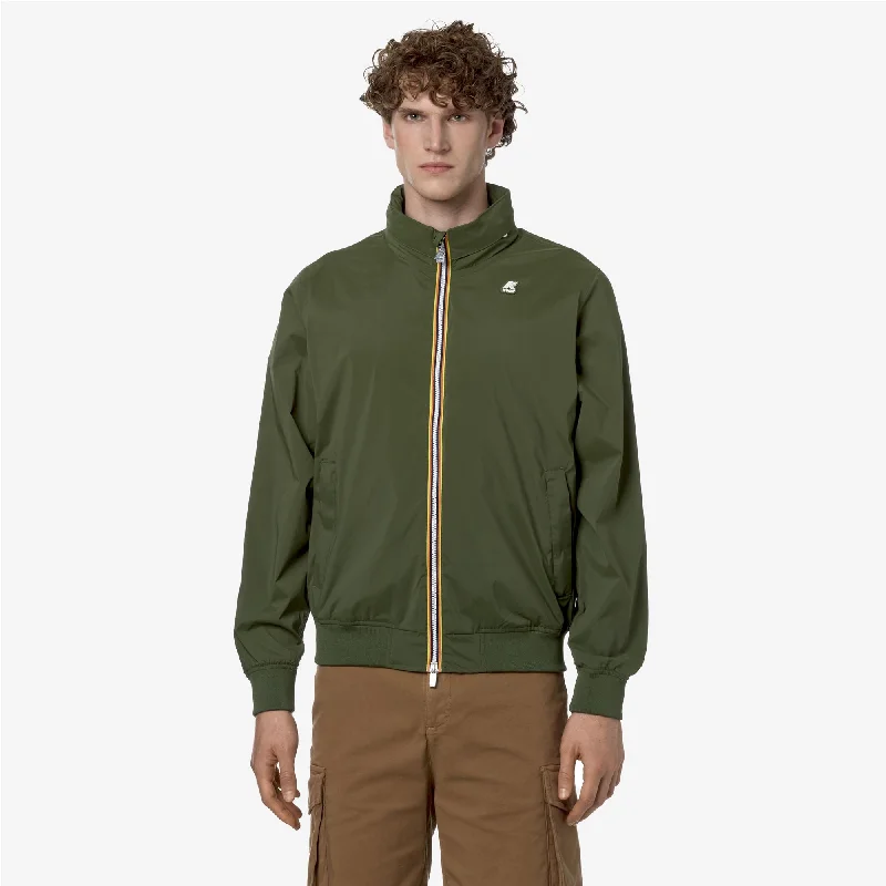 AMAURY  STRETCH NYLON JERSEY - Jackets - Short - Man - GREEN CYPRESS