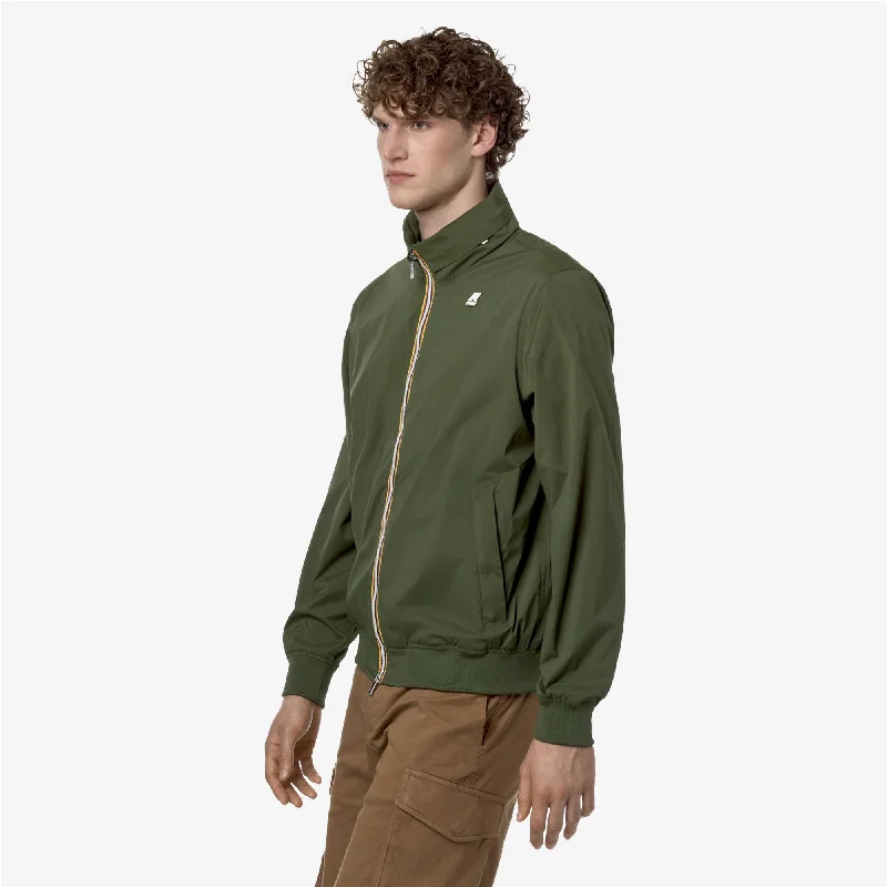 AMAURY  STRETCH NYLON JERSEY - Jackets - Short - Man - GREEN CYPRESS