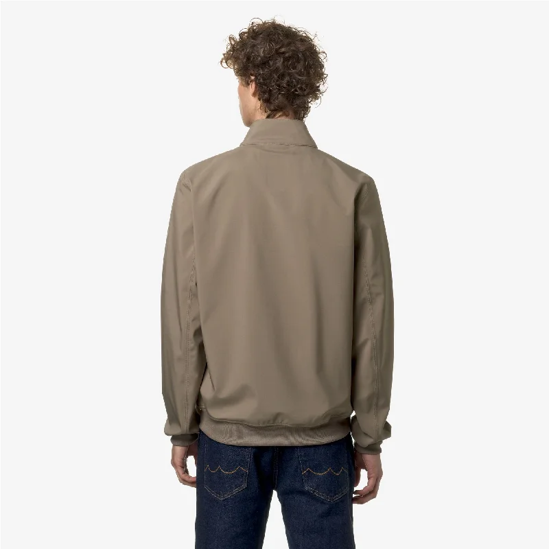 ARSENE BONDED JERSEY - Jackets - Short - Man - BEIGE TAUPE