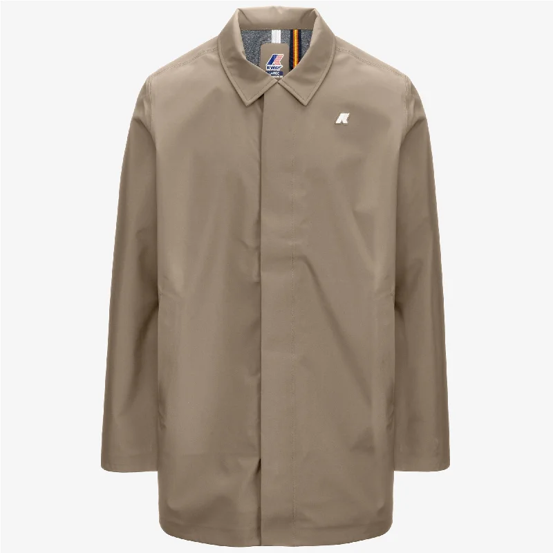 BENNY BONDED JERSEY - Jackets - 3/4 LENGTH - Man - BEIGE TAUPE