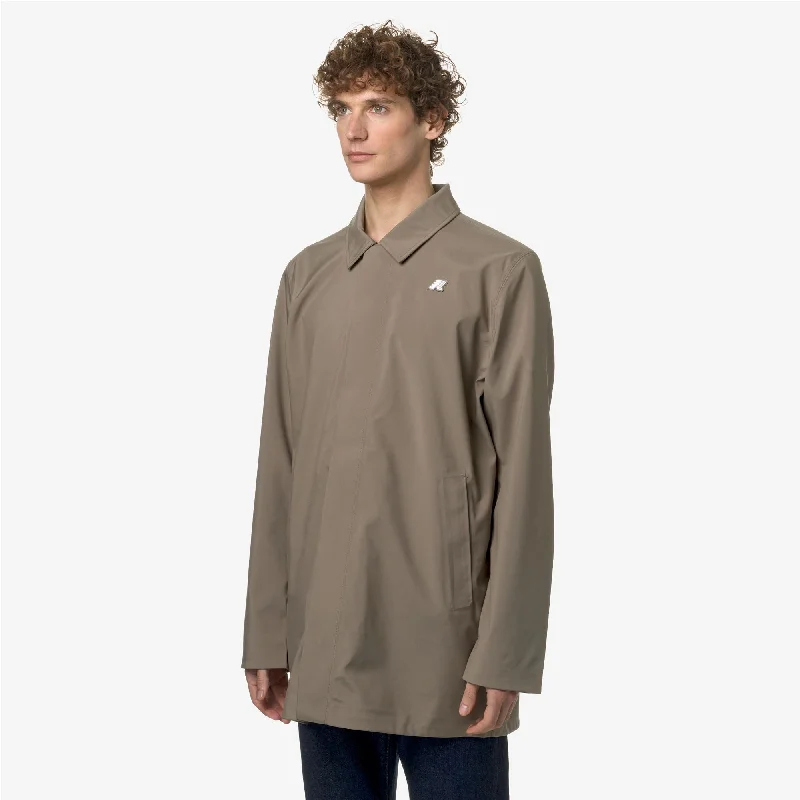 BENNY BONDED JERSEY - Jackets - 3/4 LENGTH - Man - BEIGE TAUPE