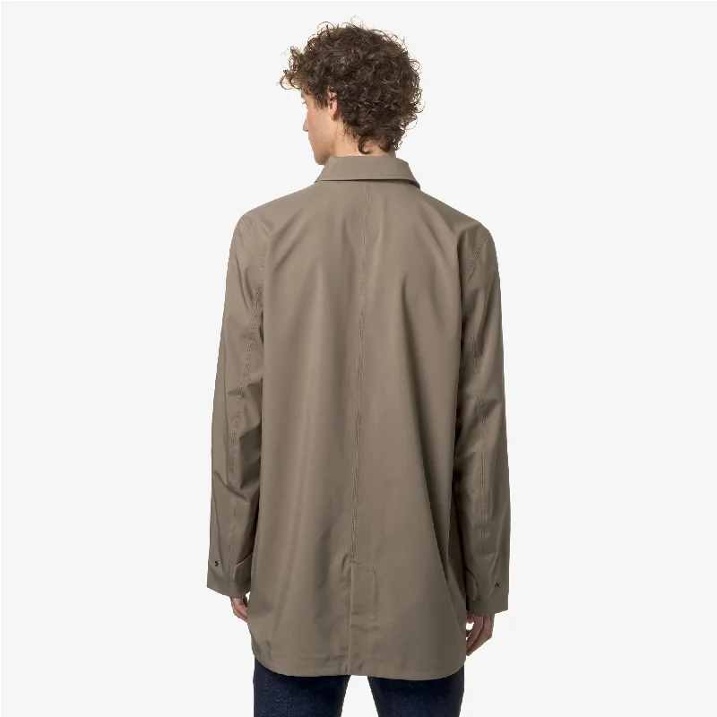 BENNY BONDED JERSEY - Jackets - 3/4 LENGTH - Man - BEIGE TAUPE