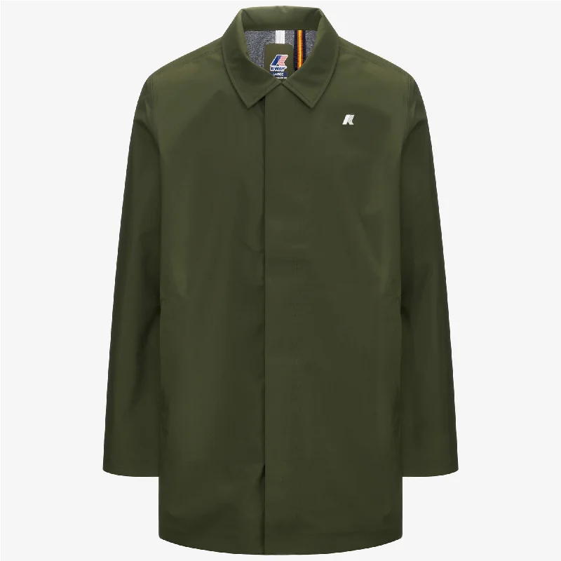 BENNY BONDED JERSEY - Jackets - 3/4 LENGTH - Man - GREEN CYPRESS