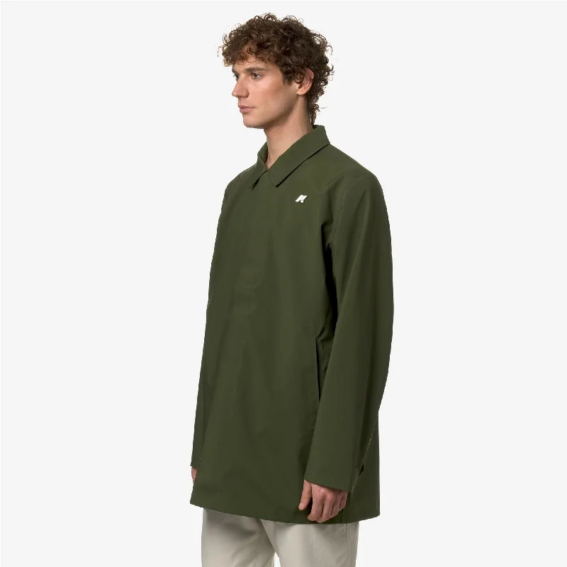 BENNY BONDED JERSEY - Jackets - 3/4 LENGTH - Man - GREEN CYPRESS