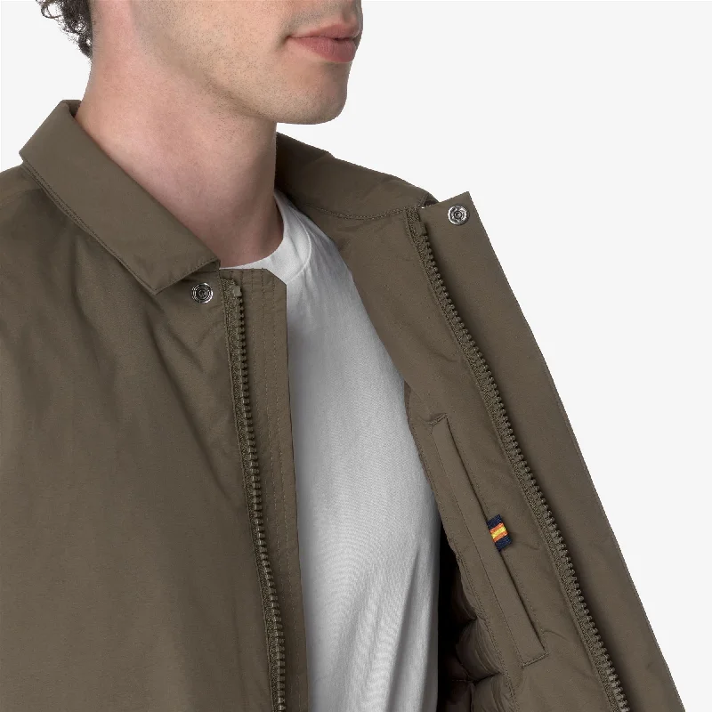 BENNY WARM OTTOMAN - Jackets - Mid - Man - BROWN GREENISH