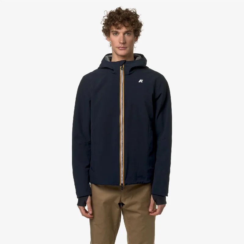 JACKO BONDED JERSEY - Jackets - Short - Man - BLUE DEPTH