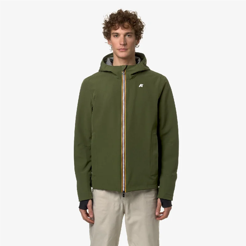 JACKO BONDED JERSEY - Jackets - Short - Man - GREEN CYPRESS