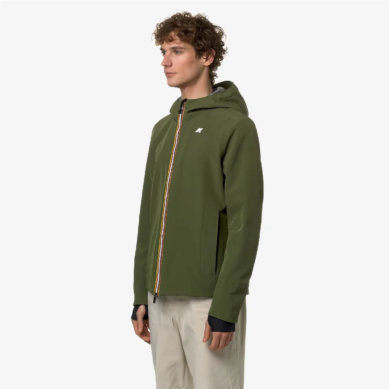 JACKO BONDED JERSEY - Jackets - Short - Man - GREEN CYPRESS