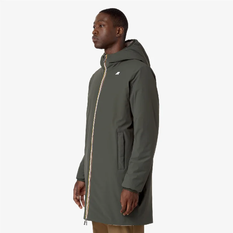 JACOB ST WARM REVERSIBLE - Jackets - 3/4 LENGTH - Man - GREEN B-BEIGE G