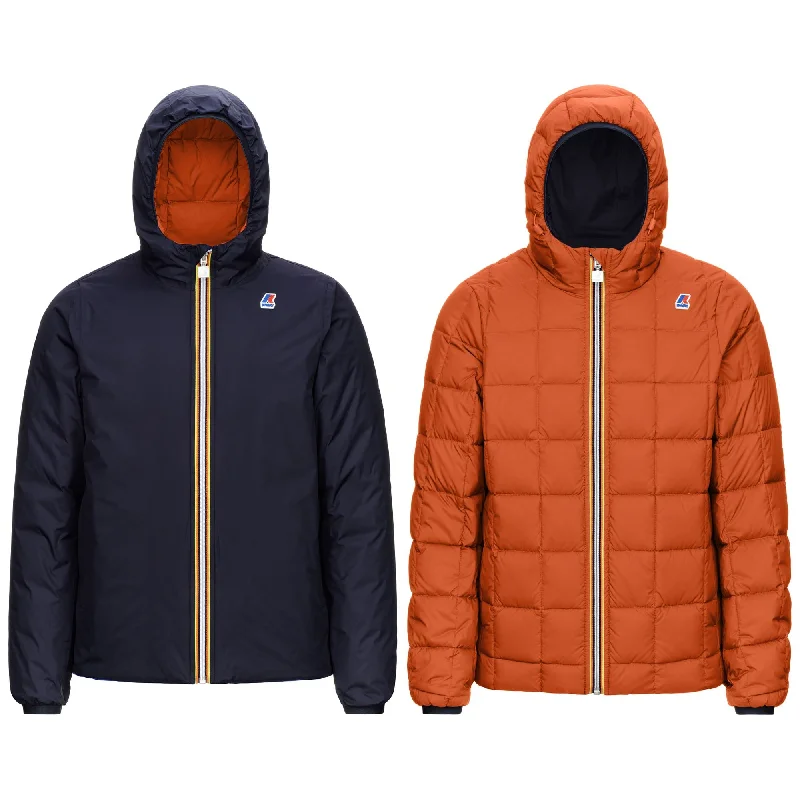 JACQUES THERMO PLUS.2 REVERSIBLE - Jackets - Short - Man - BLUE DEPTH-ORANGE RUST