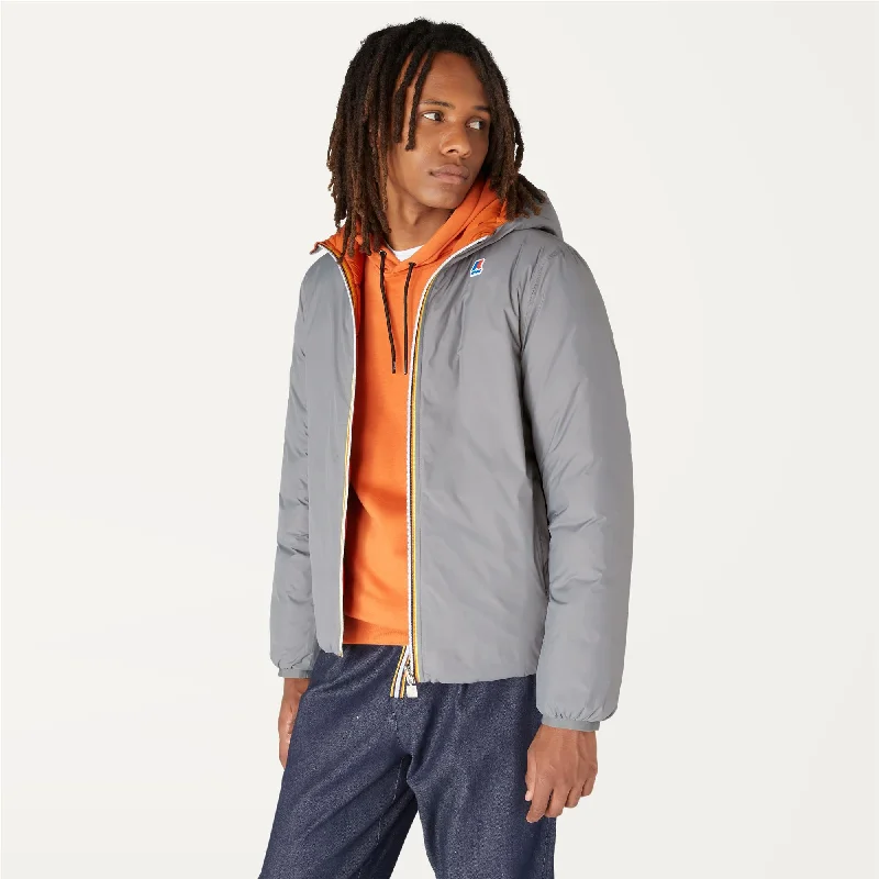 JACQUES THERMO PLUS.2 REVERSIBLE - Jackets - Short - Man - GREY MD-ORANGE RUST