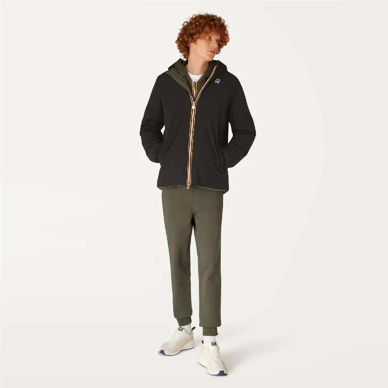 JACQUES WARM REVERSIBLE - Jackets - Short - Man - BLACK PURE-GREEN BLACKISH