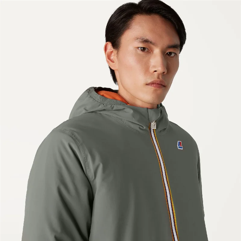 JACQUES WARM REVERSIBLE - Jackets - Short - Man - GREEN BLACKISH-ORANGE RUST