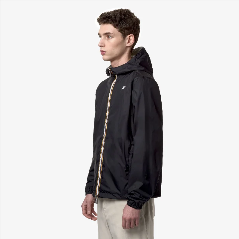 JAKE PLUS.2 REVERSIBLE - Jackets - Short - Man - BLACK P-BEIGE LT