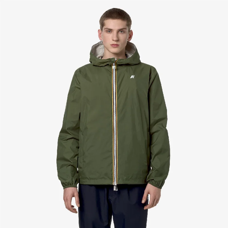 JAKE PLUS.2 REVERSIBLE - Jackets - Short - Man - GREEN C-BEIGE L