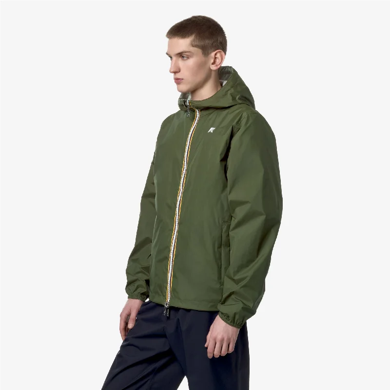 JAKE PLUS.2 REVERSIBLE - Jackets - Short - Man - GREEN C-BEIGE L