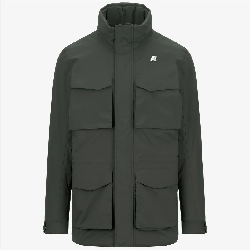 MANPHY WARM OTTOMAN - Jackets - Mid - Man - GREEN BLACKISH