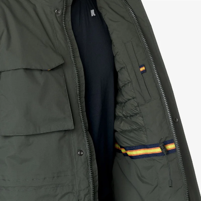 MANPHY WARM OTTOMAN - Jackets - Mid - Man - GREEN BLACKISH