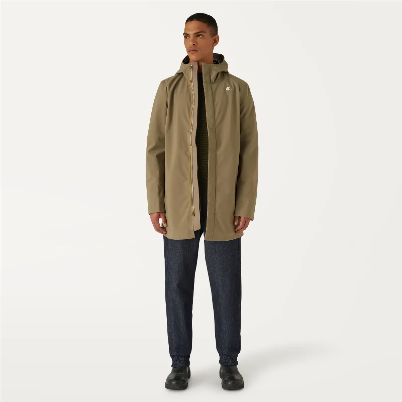 MARLYN BONDED - Jackets - Mid - Man - BEIGE TAUPE-BLUE DEPTH