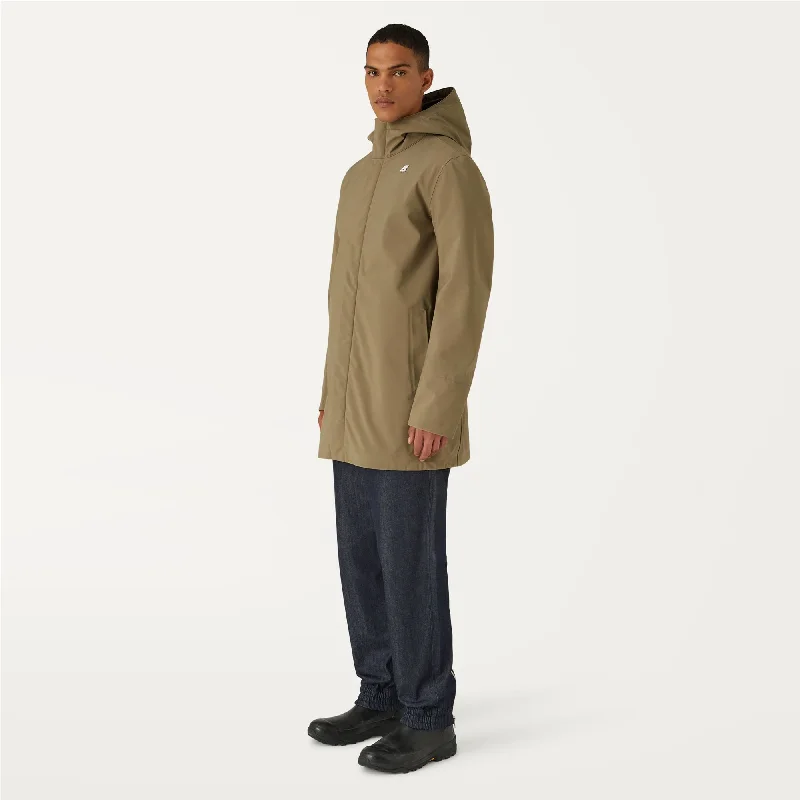 MARLYN BONDED - Jackets - Mid - Man - BEIGE TAUPE-BLUE DEPTH