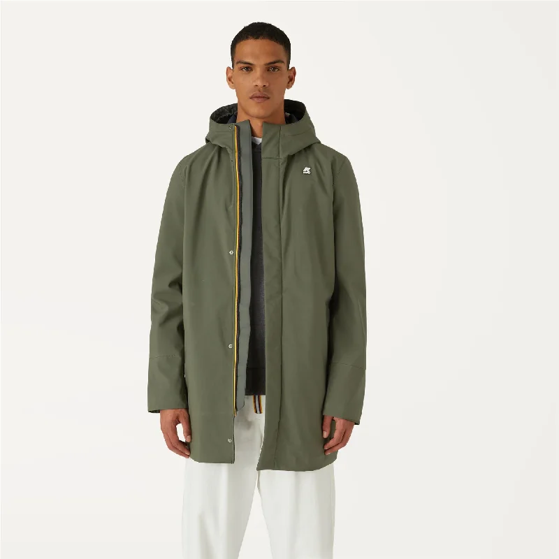 MARLYN BONDED - Jackets - Mid - Man - GREEN BLACKISH-BLUE DEPTH