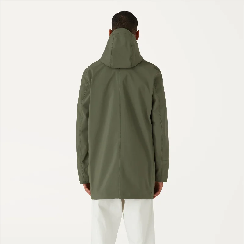 MARLYN BONDED - Jackets - Mid - Man - GREEN BLACKISH-BLUE DEPTH